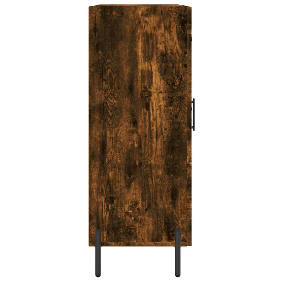 Dressoir 69,5X34X90 Cm Bewerkt Hout Gerookt Eikenkleurig
