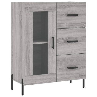 Dressoir 69,5X34X90 Cm Bewerkt Hout Grijs Sonoma Eikenkleurig