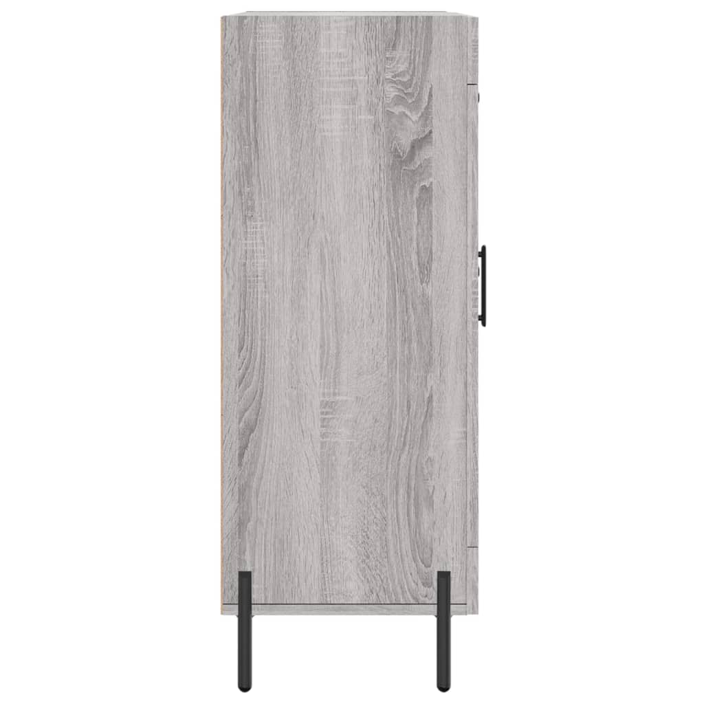 Dressoir 69,5X34X90 Cm Bewerkt Hout Grijs Sonoma Eikenkleurig