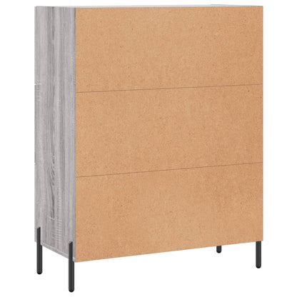 Dressoir 69,5X34X90 Cm Bewerkt Hout Grijs Sonoma Eikenkleurig