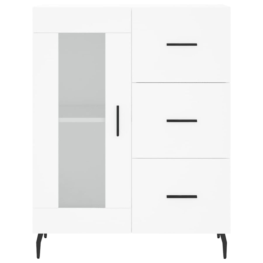 Dressoir 69,5X34X90 Cm Bewerkt Hout Wit