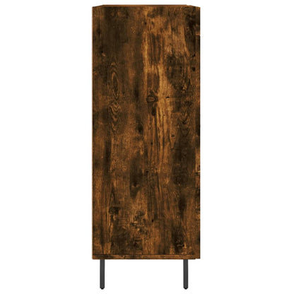 Dressoir 69,5X34X90 Cm Bewerkt Hout Gerookt Eikenkleurig