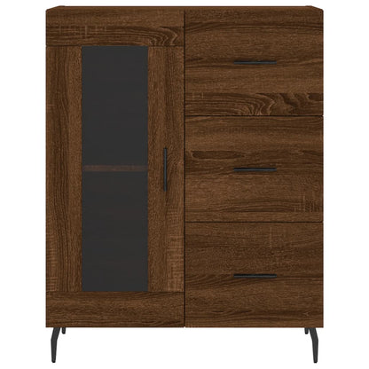 Dressoir 69,5X34X90 Cm Bewerkt Hout Bruin Eikenkleur