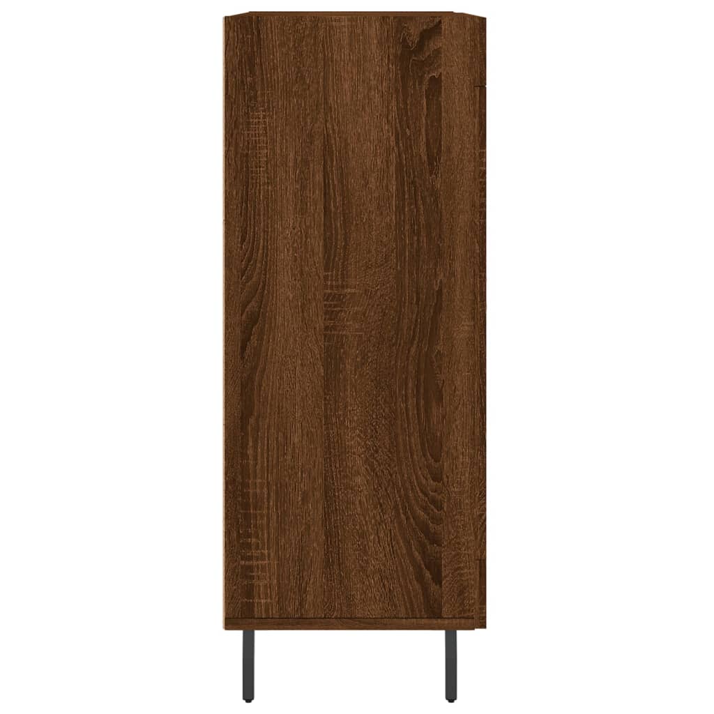 Dressoir 69,5X34X90 Cm Bewerkt Hout Bruin Eikenkleur