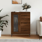 Dressoir 69,5x34x90 cm bruin eikenkleur bewerkt hout