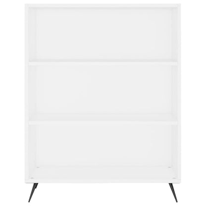 Boekenkast 69,5X32,5X90 Cm Bewerkt Hout Wit