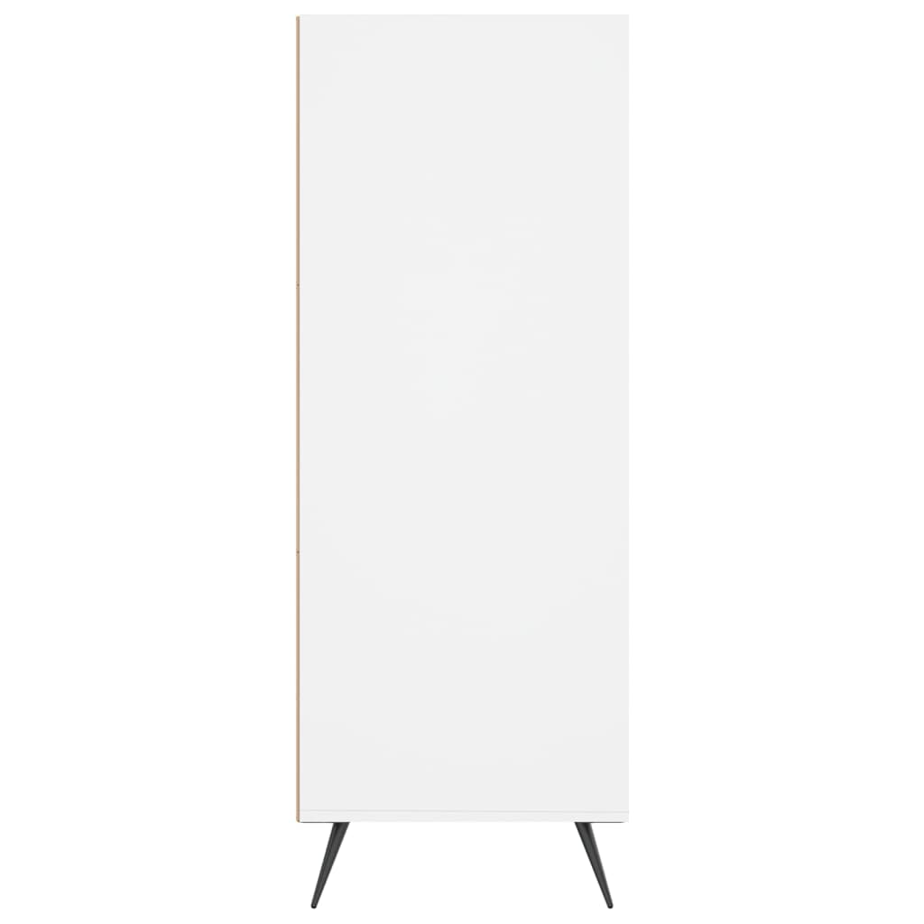 Boekenkast 69,5X32,5X90 Cm Bewerkt Hout Wit