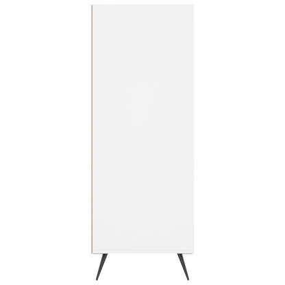 Boekenkast 69,5X32,5X90 Cm Bewerkt Hout Wit