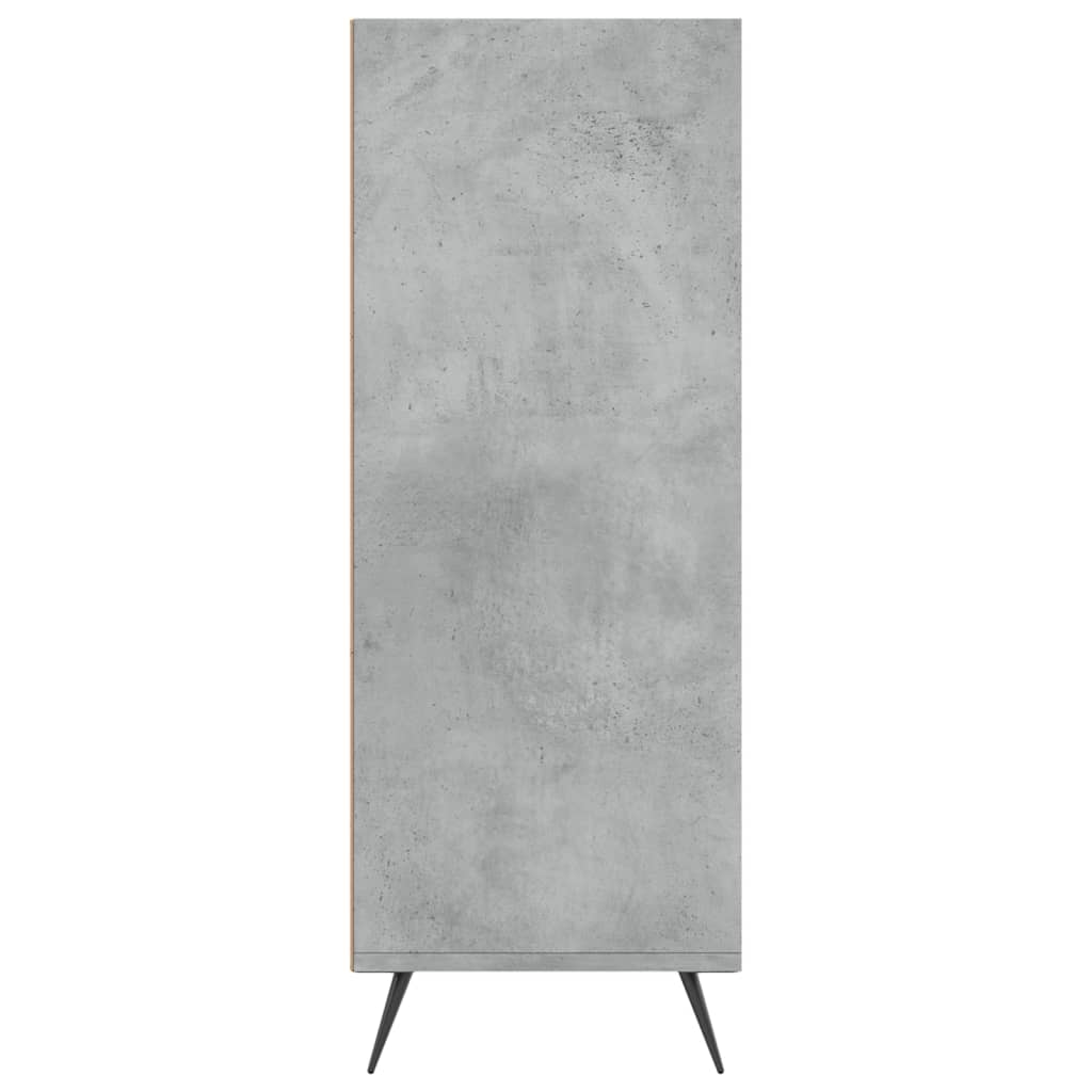 Boekenkast 69,5X32,5X90 Cm Bewerkt Hout Betongrijs