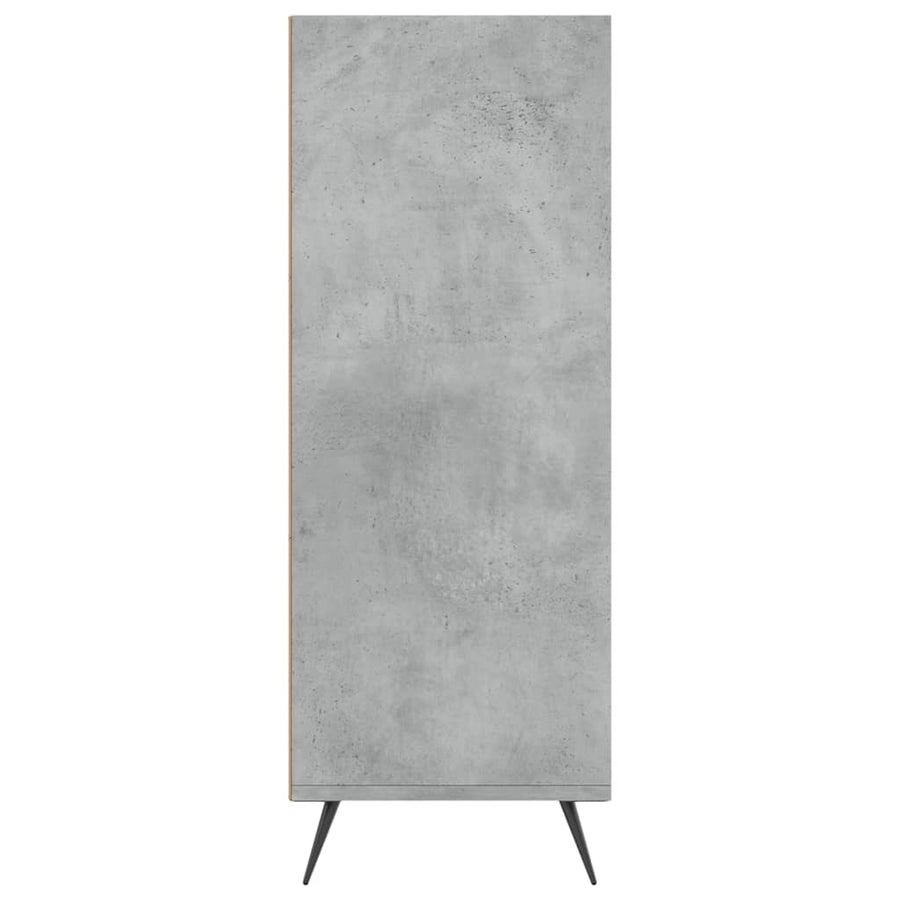 Boekenkast 69,5X32,5X90 Cm Bewerkt Hout Betongrijs