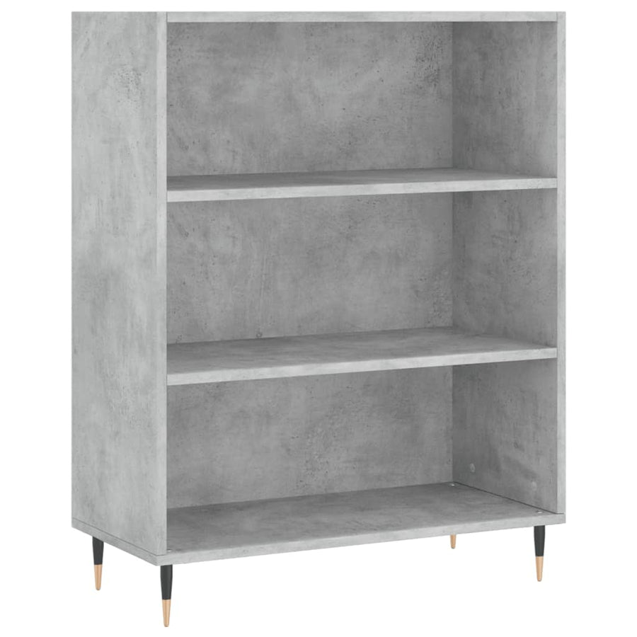Boekenkast 69,5X32,5X90 Cm Bewerkt Hout Betongrijs
