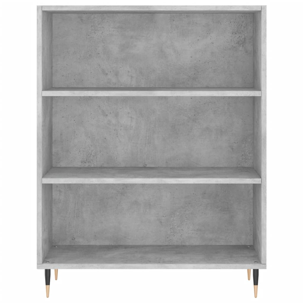 Boekenkast 69,5X32,5X90 Cm Bewerkt Hout Betongrijs