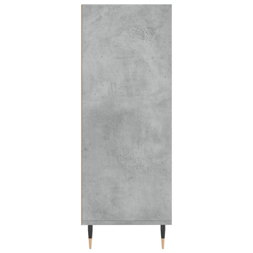 Boekenkast 69,5X32,5X90 Cm Bewerkt Hout Betongrijs