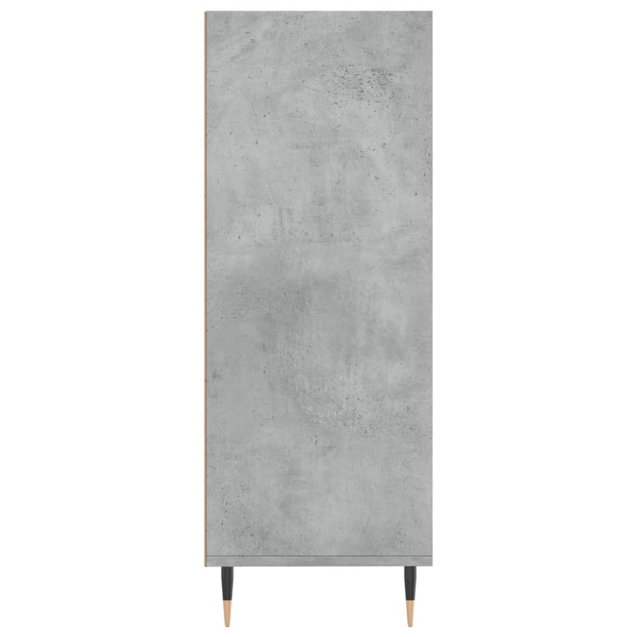 Boekenkast 69,5X32,5X90 Cm Bewerkt Hout Betongrijs