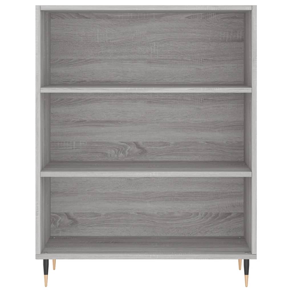 Boekenkast 69,5X32,5X90 Cm Bewerkt Hout Grijs Sonoma Eikenkleur