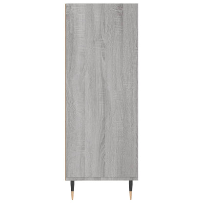 Boekenkast 69,5X32,5X90 Cm Bewerkt Hout Grijs Sonoma Eikenkleur
