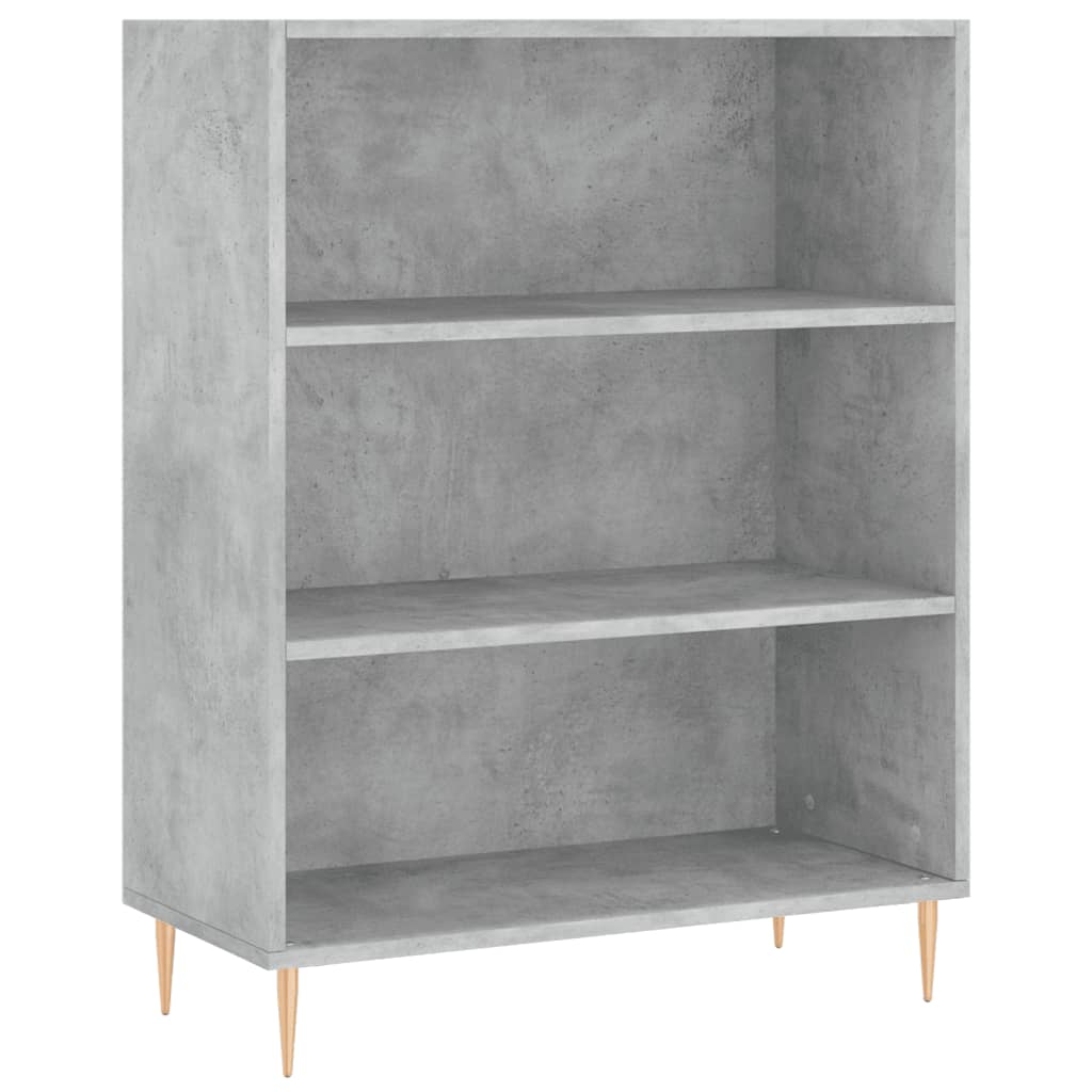 Boekenkast 69,5X32,5X90 Cm Bewerkt Hout Betongrijs