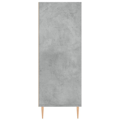 Boekenkast 69,5X32,5X90 Cm Bewerkt Hout Betongrijs