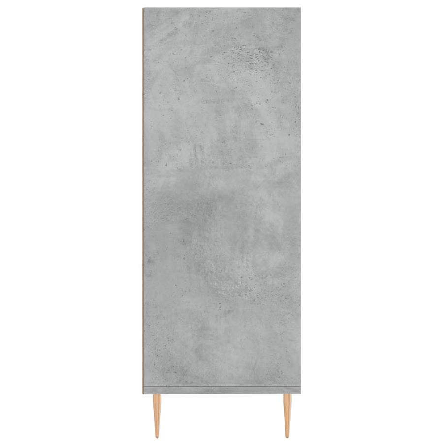 Boekenkast 69,5X32,5X90 Cm Bewerkt Hout Betongrijs