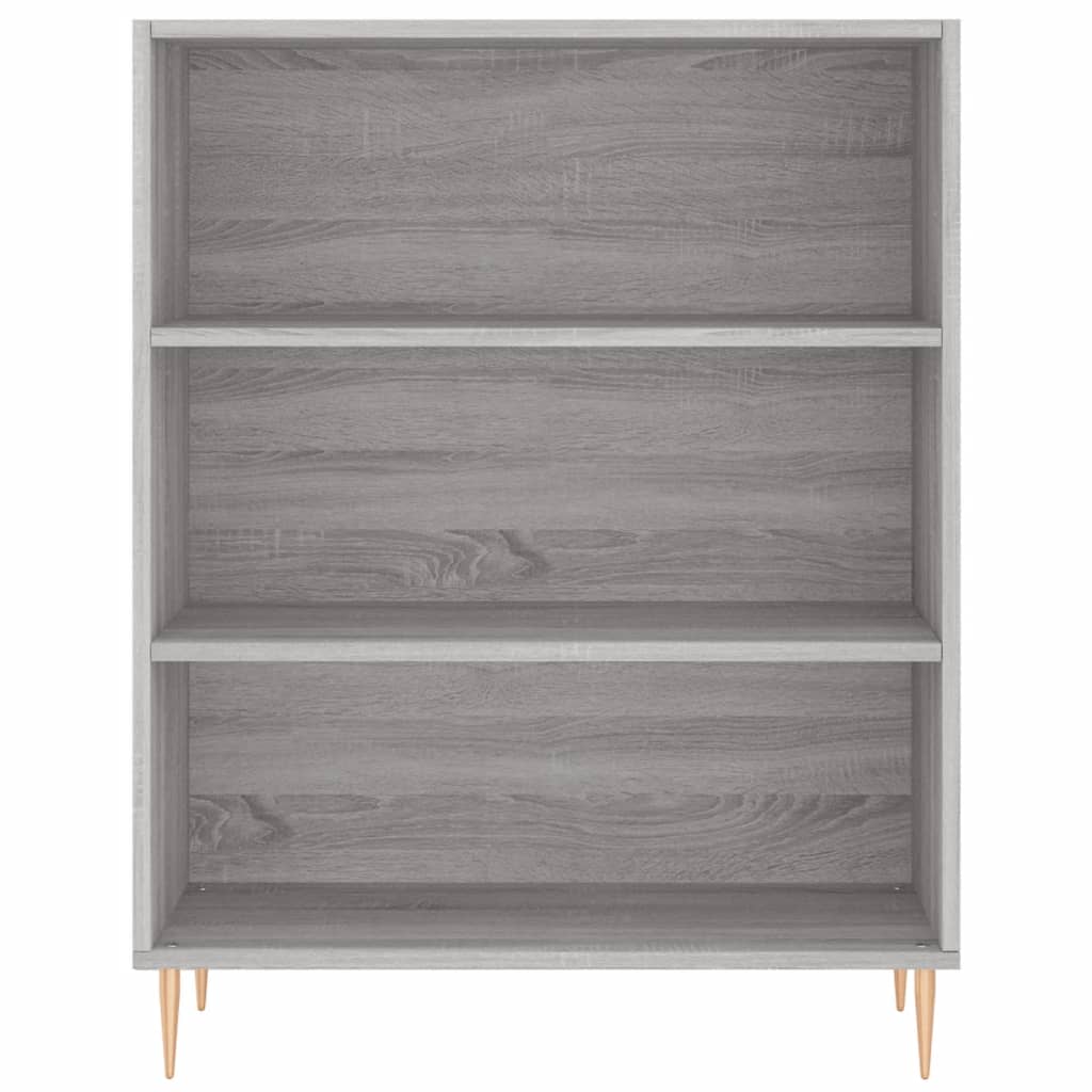 Boekenkast 69,5X32,5X90 Cm Bewerkt Hout Grijs Sonoma Eikenkleur