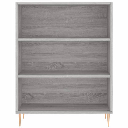 Boekenkast 69,5X32,5X90 Cm Bewerkt Hout Grijs Sonoma Eikenkleur