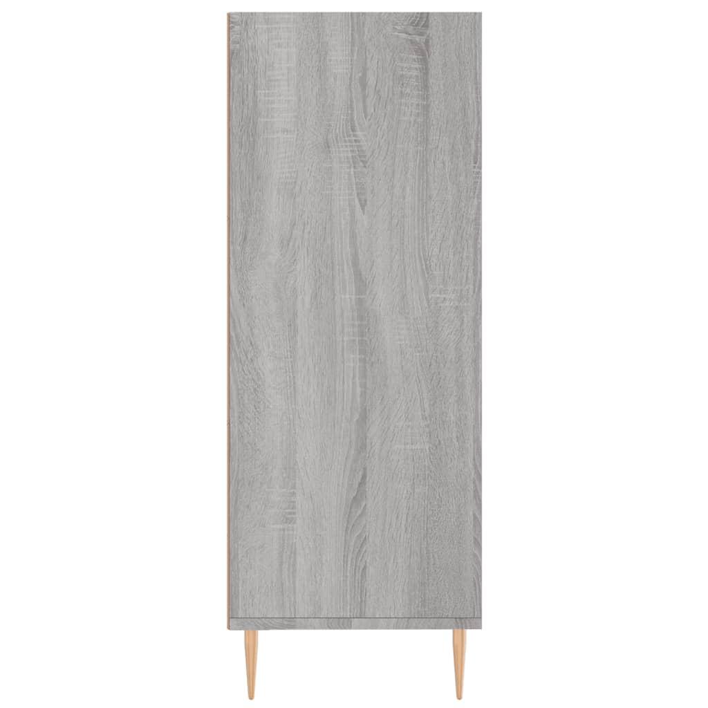 Boekenkast 69,5X32,5X90 Cm Bewerkt Hout Grijs Sonoma Eikenkleur