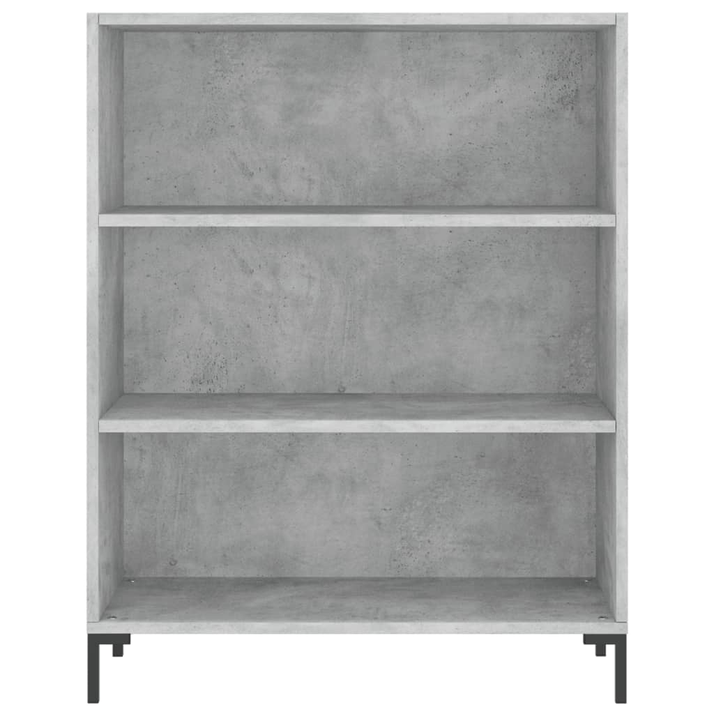 Boekenkast 69,5X32,5X90 Cm Bewerkt Hout Betongrijs