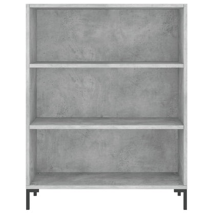 Boekenkast 69,5X32,5X90 Cm Bewerkt Hout Betongrijs
