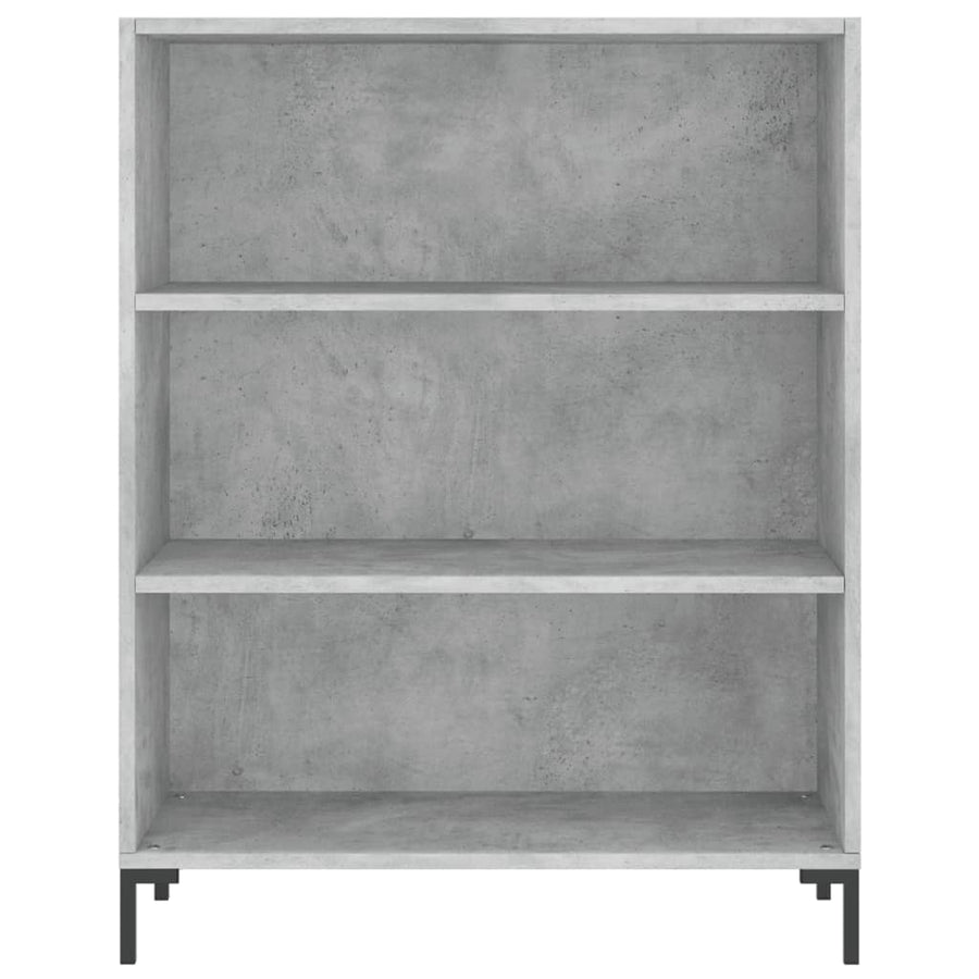Boekenkast 69,5X32,5X90 Cm Bewerkt Hout Betongrijs