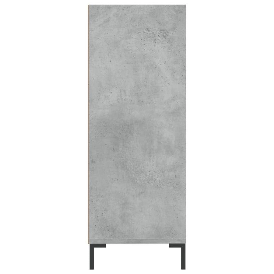 Boekenkast 69,5X32,5X90 Cm Bewerkt Hout Betongrijs