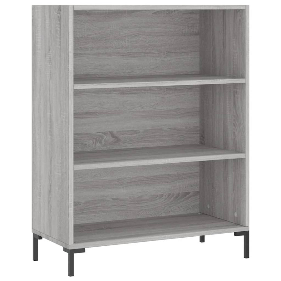 Boekenkast 69,5X32,5X90 Cm Bewerkt Hout Grijs Sonoma Eikenkleur