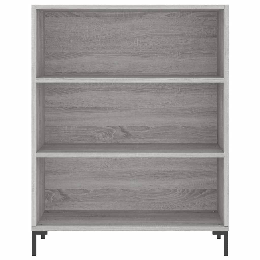 Boekenkast 69,5X32,5X90 Cm Bewerkt Hout Grijs Sonoma Eikenkleur