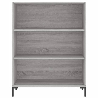 Boekenkast 69,5X32,5X90 Cm Bewerkt Hout Grijs Sonoma Eikenkleur