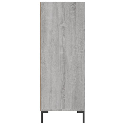 Boekenkast 69,5X32,5X90 Cm Bewerkt Hout Grijs Sonoma Eikenkleur