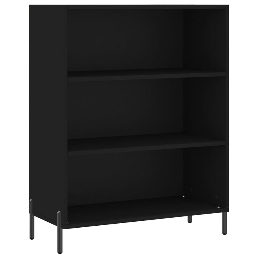 Schappenkast 69,5X32,5X90 Cm Bewerkt Hout Zwart