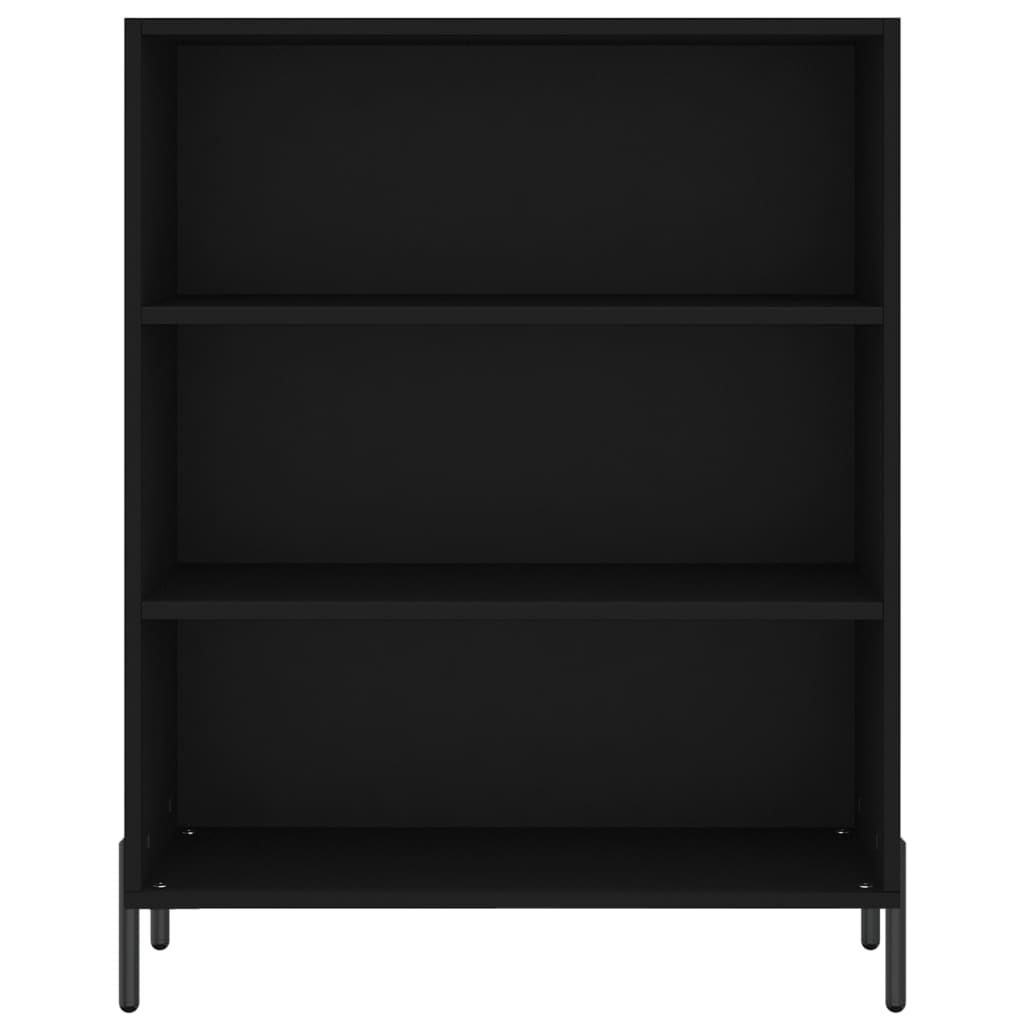 Schappenkast 69,5X32,5X90 Cm Bewerkt Hout Zwart