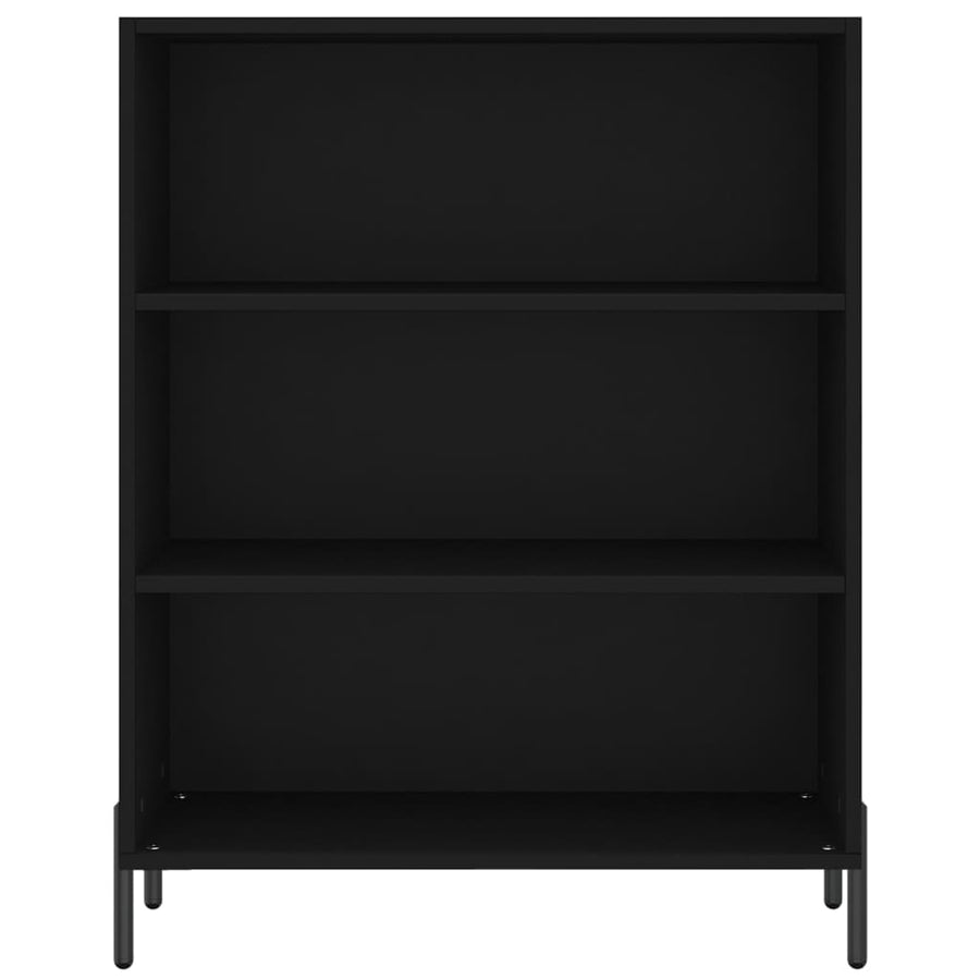Schappenkast 69,5X32,5X90 Cm Bewerkt Hout Zwart