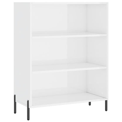 Schappenkast 69,5X32,5X90 Cm Bewerkt Hout Hoogglans Wit