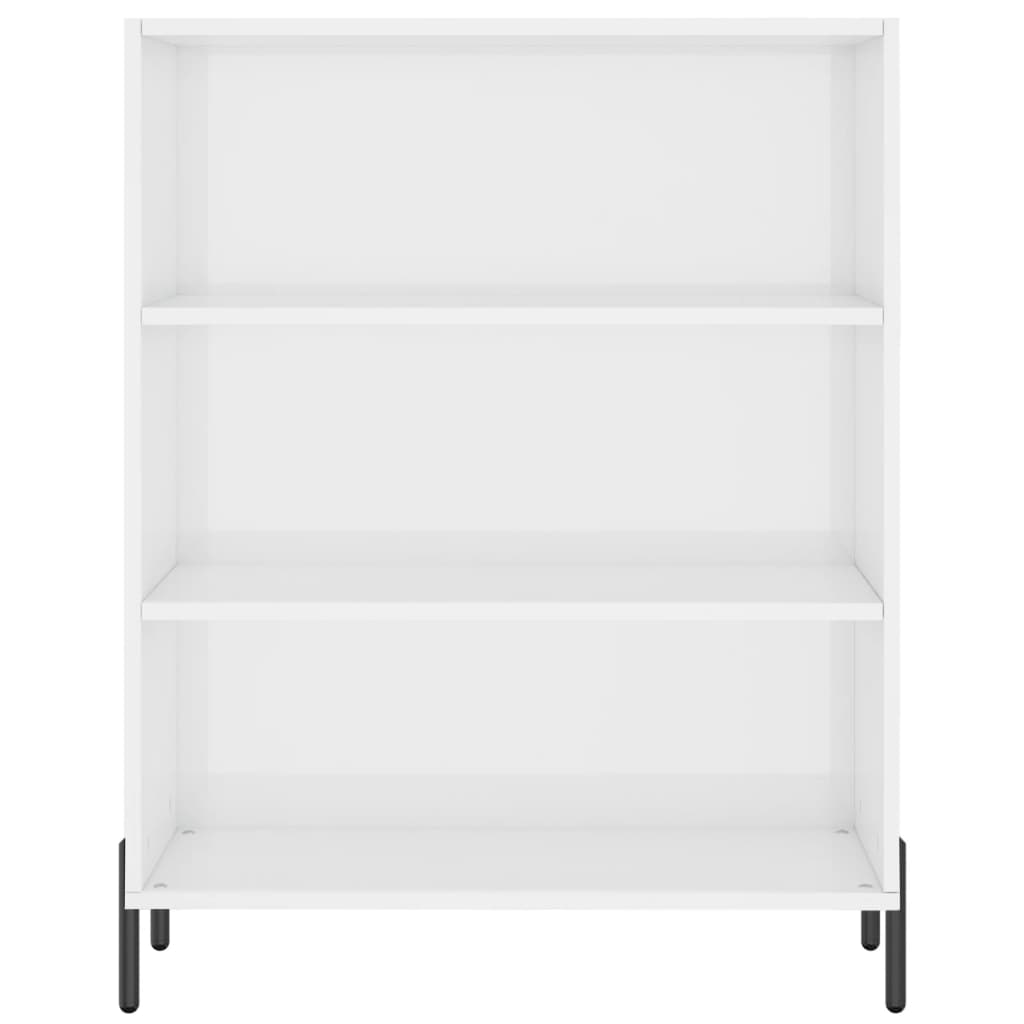 Schappenkast 69,5X32,5X90 Cm Bewerkt Hout Hoogglans Wit