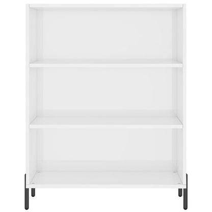 Schappenkast 69,5X32,5X90 Cm Bewerkt Hout Hoogglans Wit