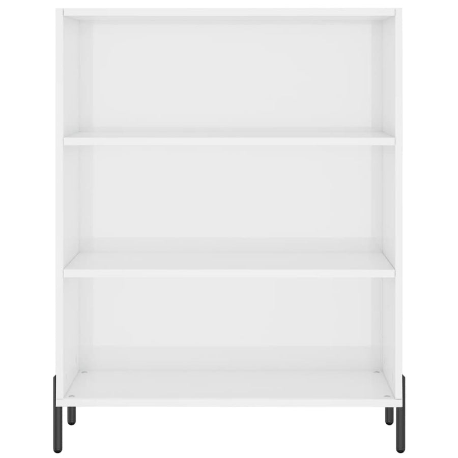Schappenkast 69,5X32,5X90 Cm Bewerkt Hout Hoogglans Wit