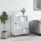 Shelving unit 69.5x32.5x90 cm processed wood high gloss white