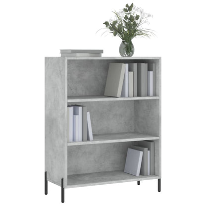 Schappenkast 69,5X32,5X90 Cm Bewerkt Hout Betongrijs