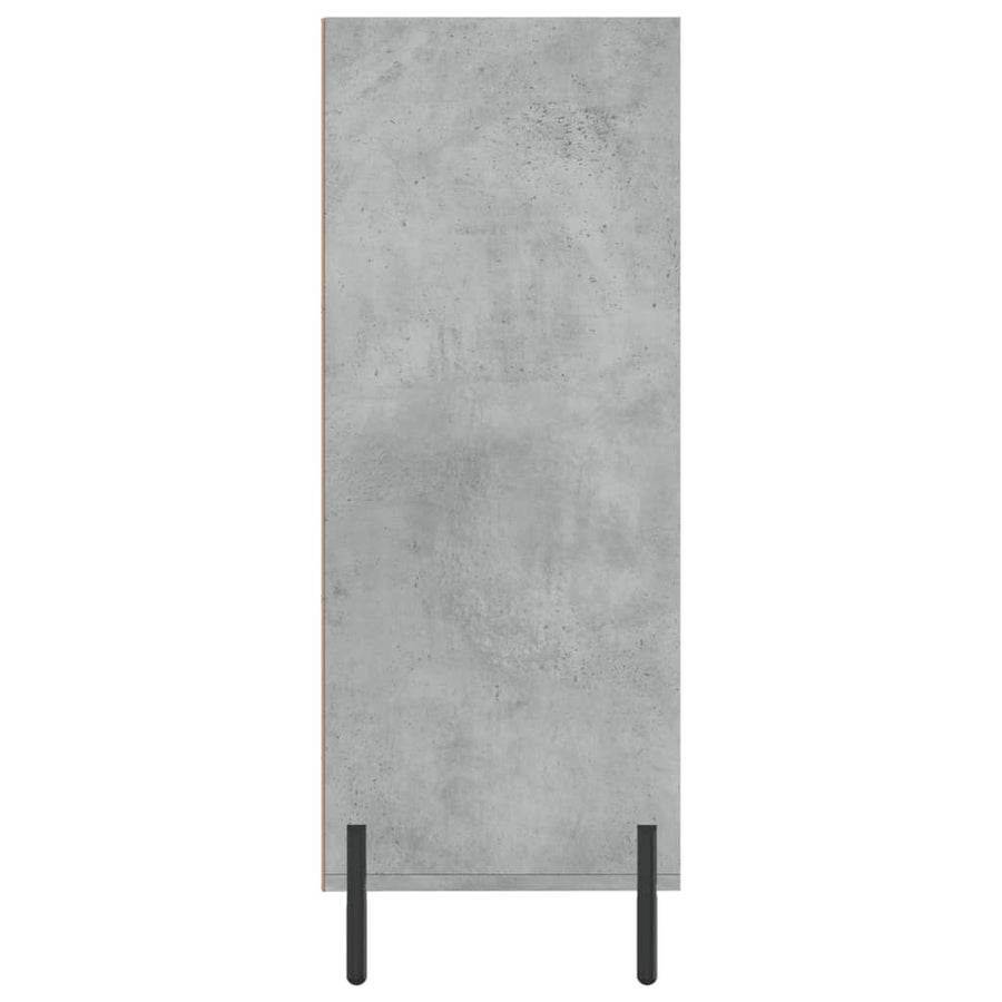 Schappenkast 69,5X32,5X90 Cm Bewerkt Hout Betongrijs