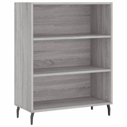 Schappenkast 69,5X32,5X90 Cm Bewerkt Hout Grijs Sonoma Eiken