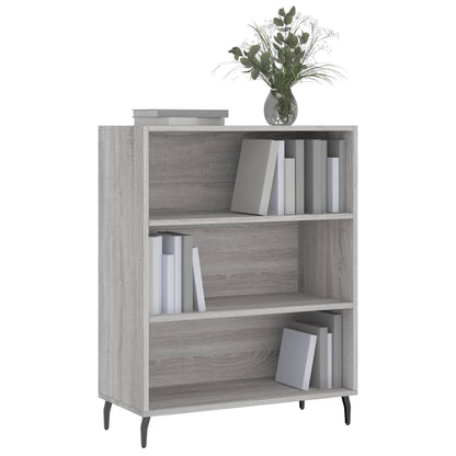 Schappenkast 69,5X32,5X90 Cm Bewerkt Hout Grijs Sonoma Eiken