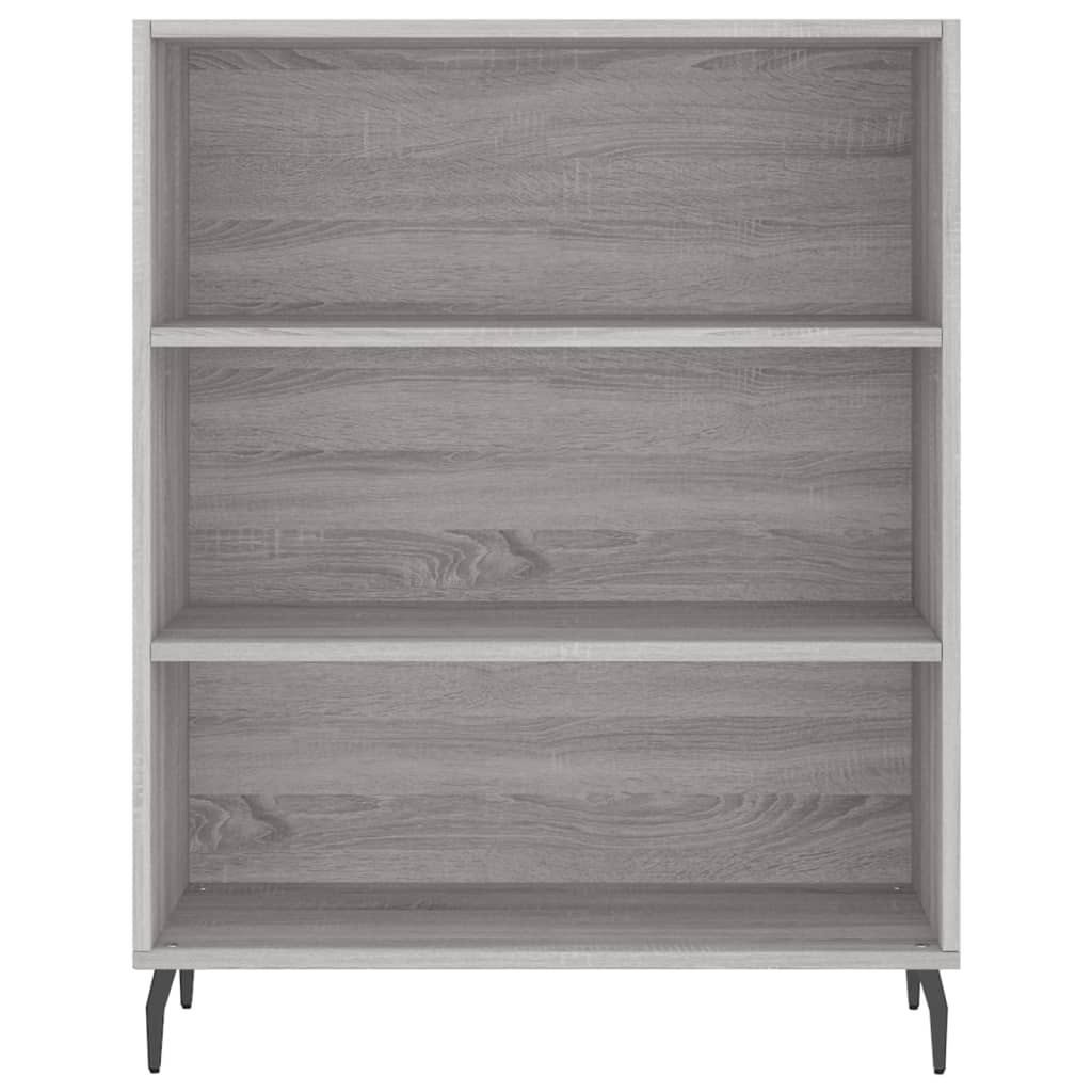 Schappenkast 69,5X32,5X90 Cm Bewerkt Hout Grijs Sonoma Eiken