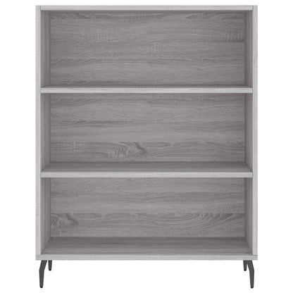Schappenkast 69,5X32,5X90 Cm Bewerkt Hout Grijs Sonoma Eiken
