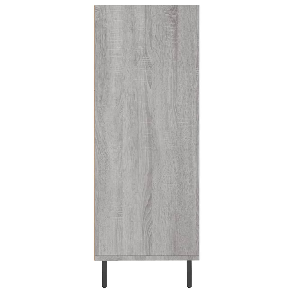 Schappenkast 69,5X32,5X90 Cm Bewerkt Hout Grijs Sonoma Eiken
