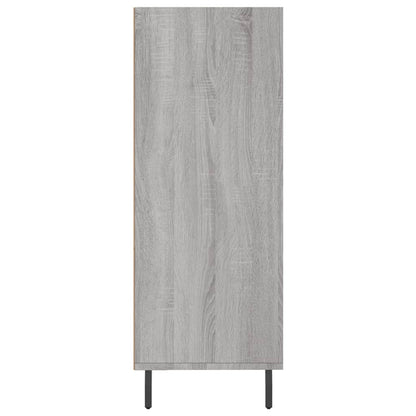 Schappenkast 69,5X32,5X90 Cm Bewerkt Hout Grijs Sonoma Eiken